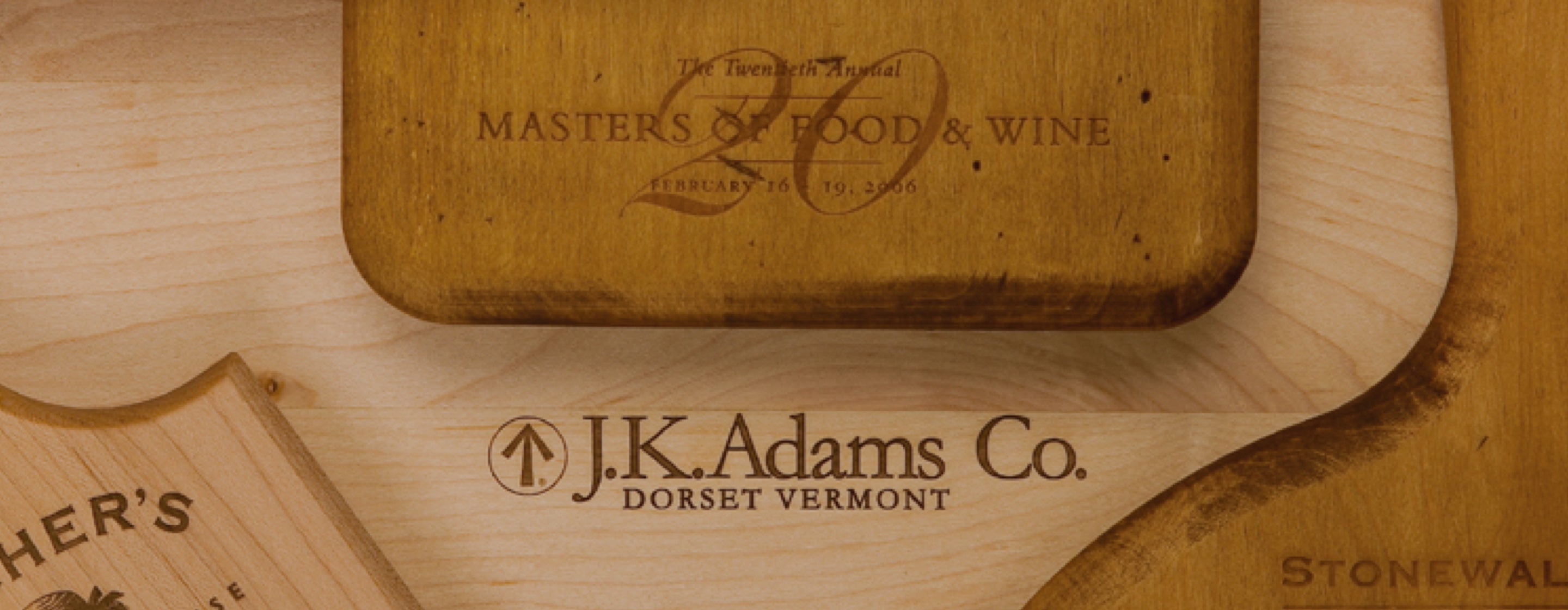 Array of custom boards from JK Adams.