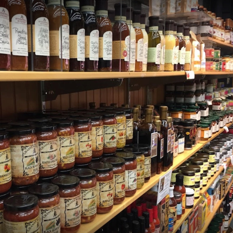 Store shelves interior