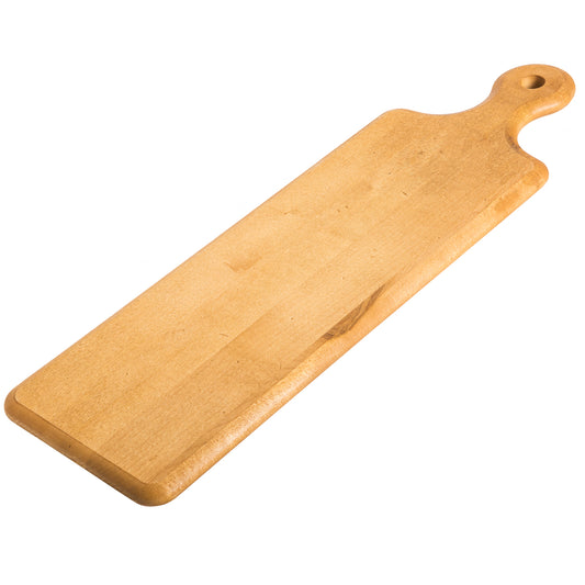 JK Adams Maple Aristan Plank serving board flat to see the side view.