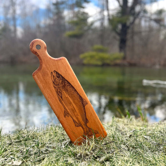 Laura Zindel Artisan Maple Plank Serving Board-Salmon