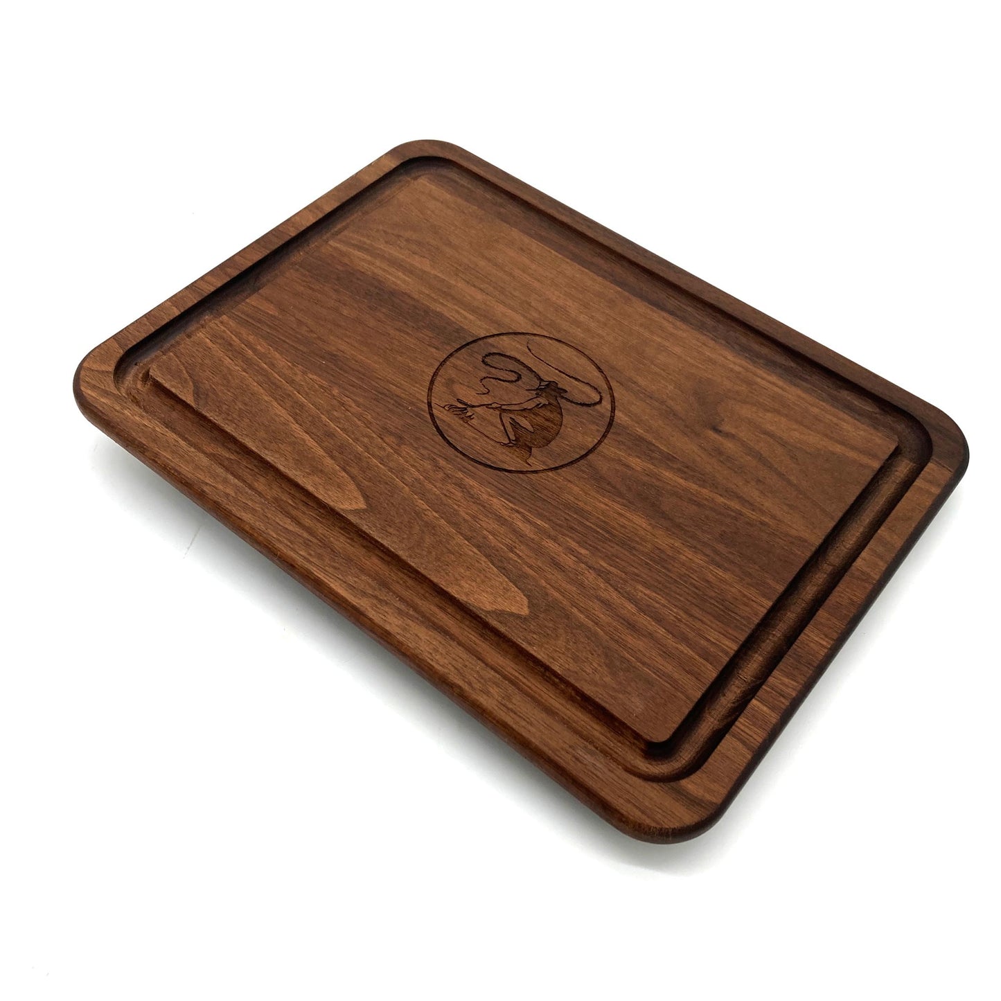 Black Angus-Walnut BBQ Carving Board-12" x 9"