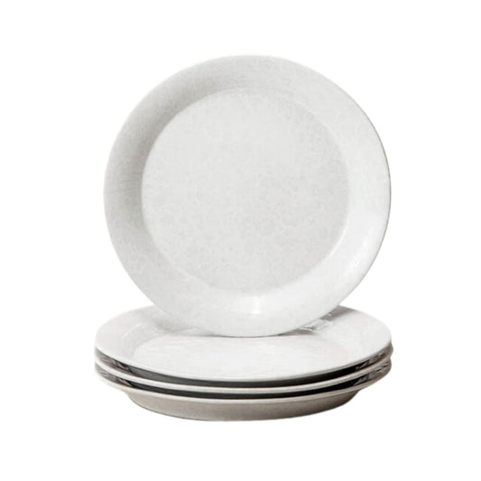 Bennington Potters Classic Lunch Plate-White on White