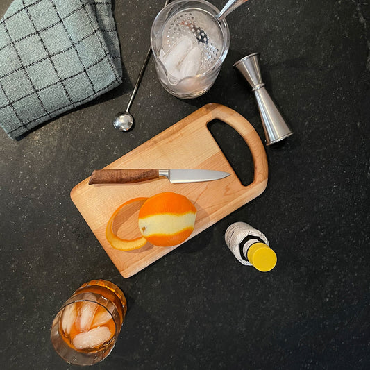 Maple Serving Board with Oval Handle-11" x 6"