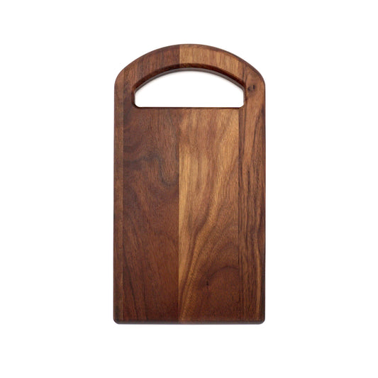 Walnut Serving Board with Oval Handle-11" x 6"