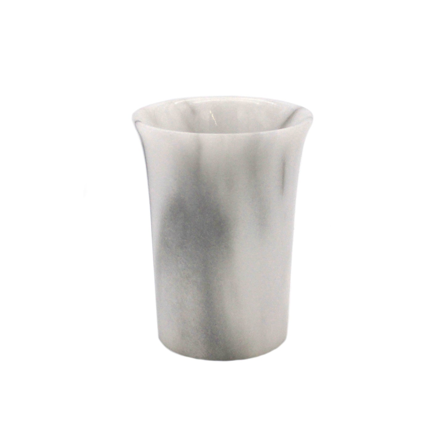White Vermont Marble Flared Cup