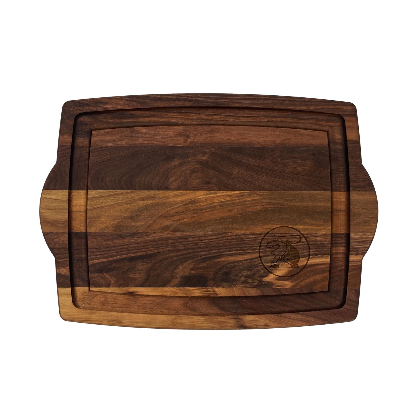 Black Angus Walnut Farmhouse Carving Board-20" x 14"