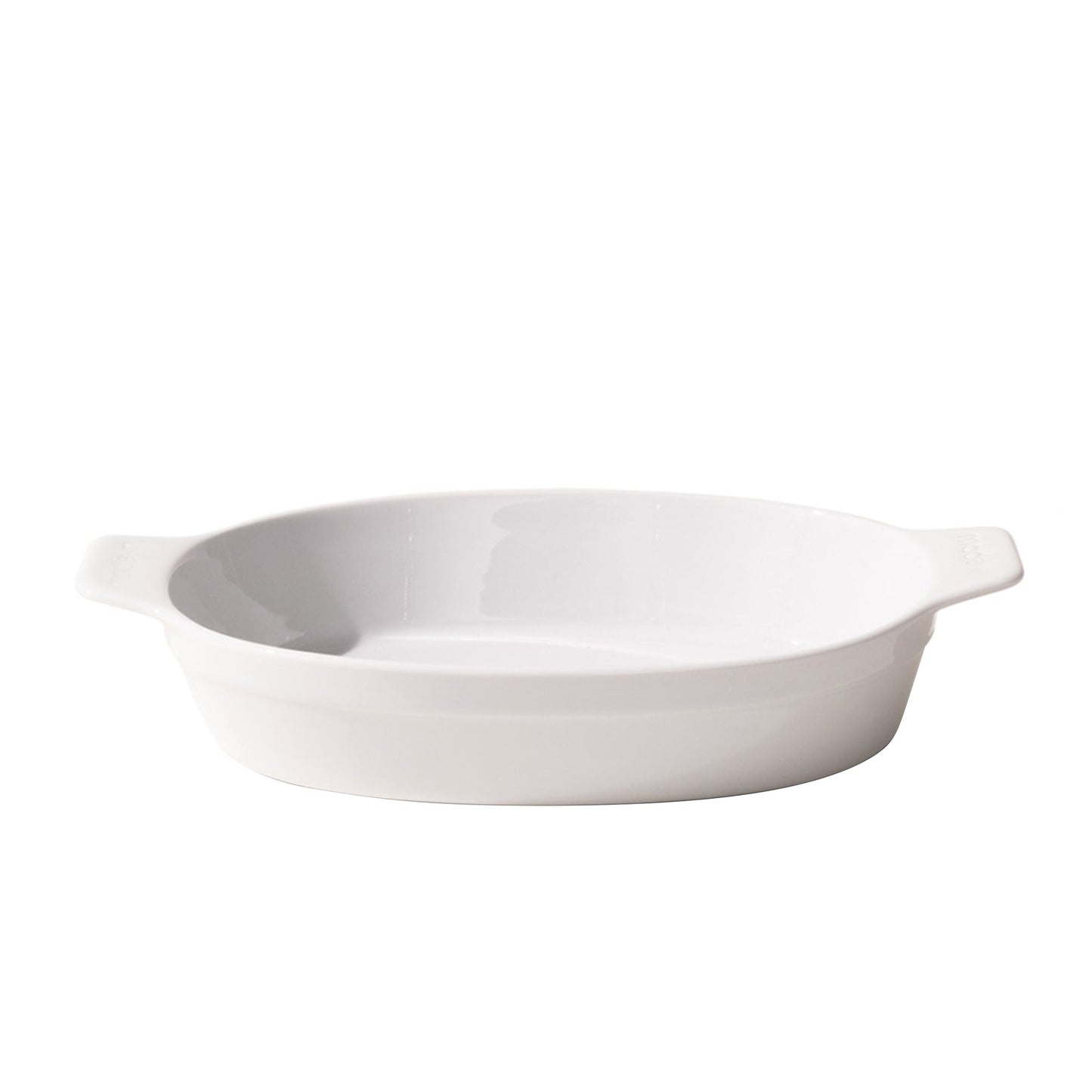MADE IN 10 x 6.6" Oval Gratin Dish - White