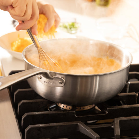 MADE IN Stainless Clad 3 qt. Saucier with Lid