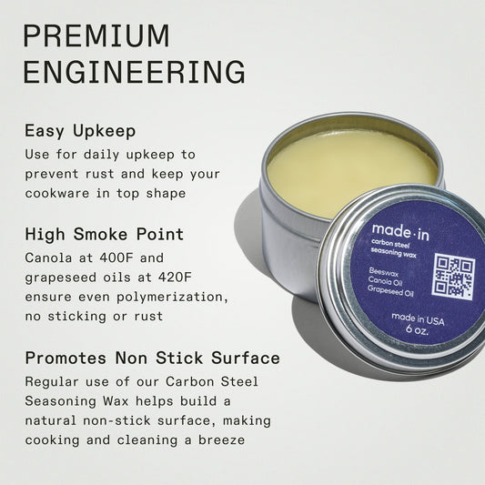 MADE IN Carbon Steel Seasoning Wax 6 oz