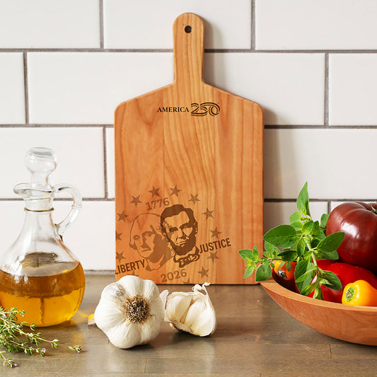 Cherry Cheese Board-Two Presidents