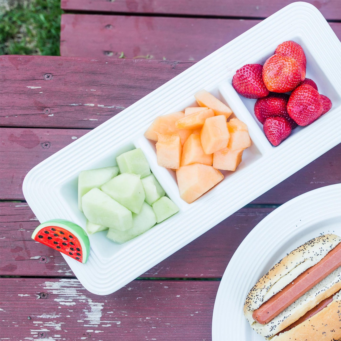Nora Fleming Pinstripe Garnish Dish