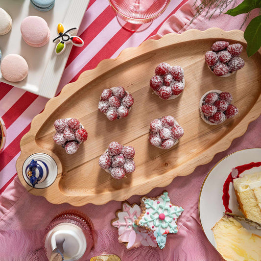 Nora Fleming Maple Scalloped Anniversary Tray