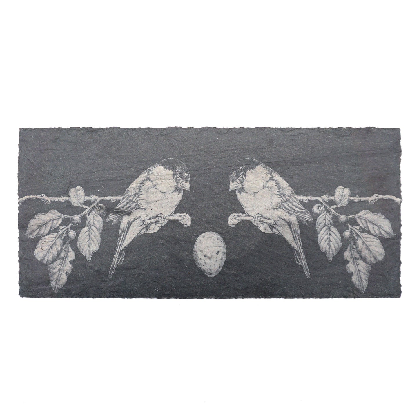 Laura Zindel Sm. Rectangle Slate Serving Board-Chickadees