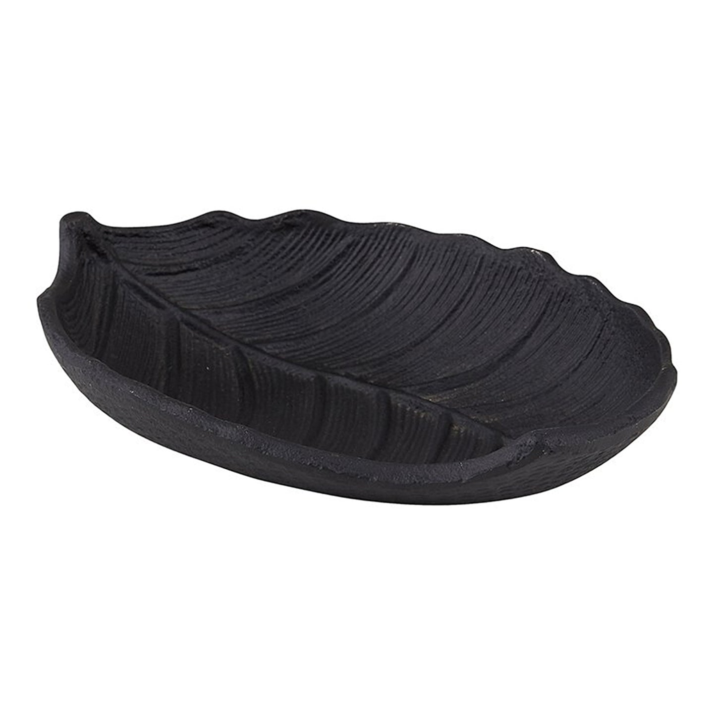 Cast Iron Embossed Leaf Bowl