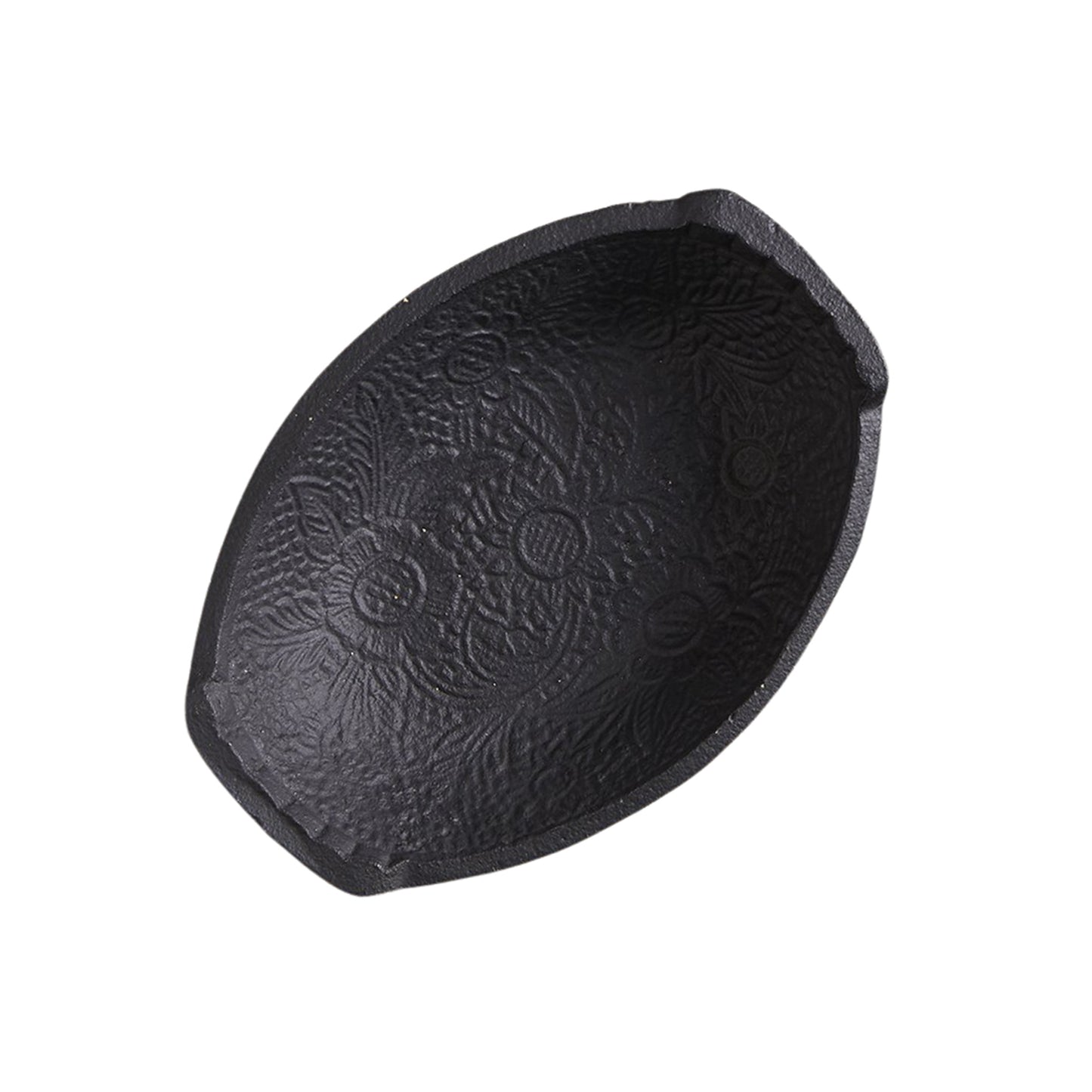 Cast Iron Oval Embossed Bowl
