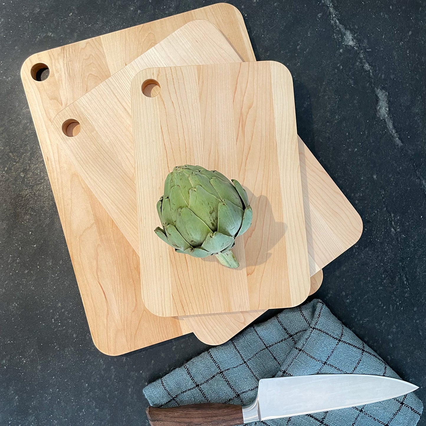 Trio of Maple Cutting Boards