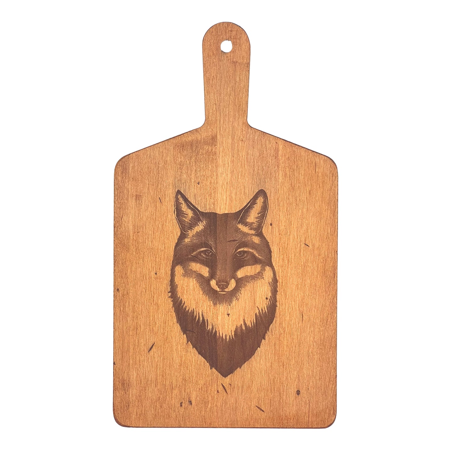 Laura Zindel Artisan Maple Rectangle Handled Serving Board - Fox