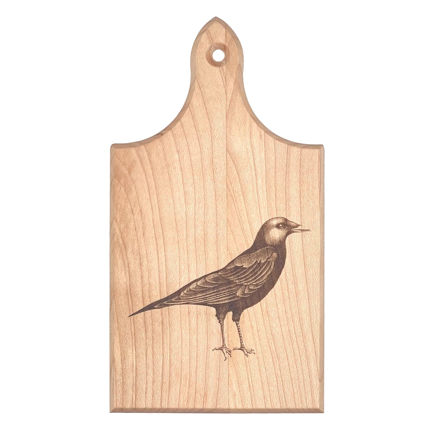 Laura Zindel Mini Maple Bar Board-Crow