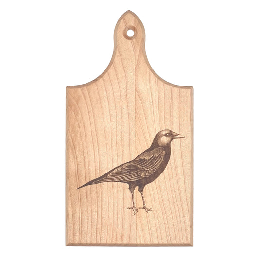 Laura Zindel Mini Maple Bar Board-Crow