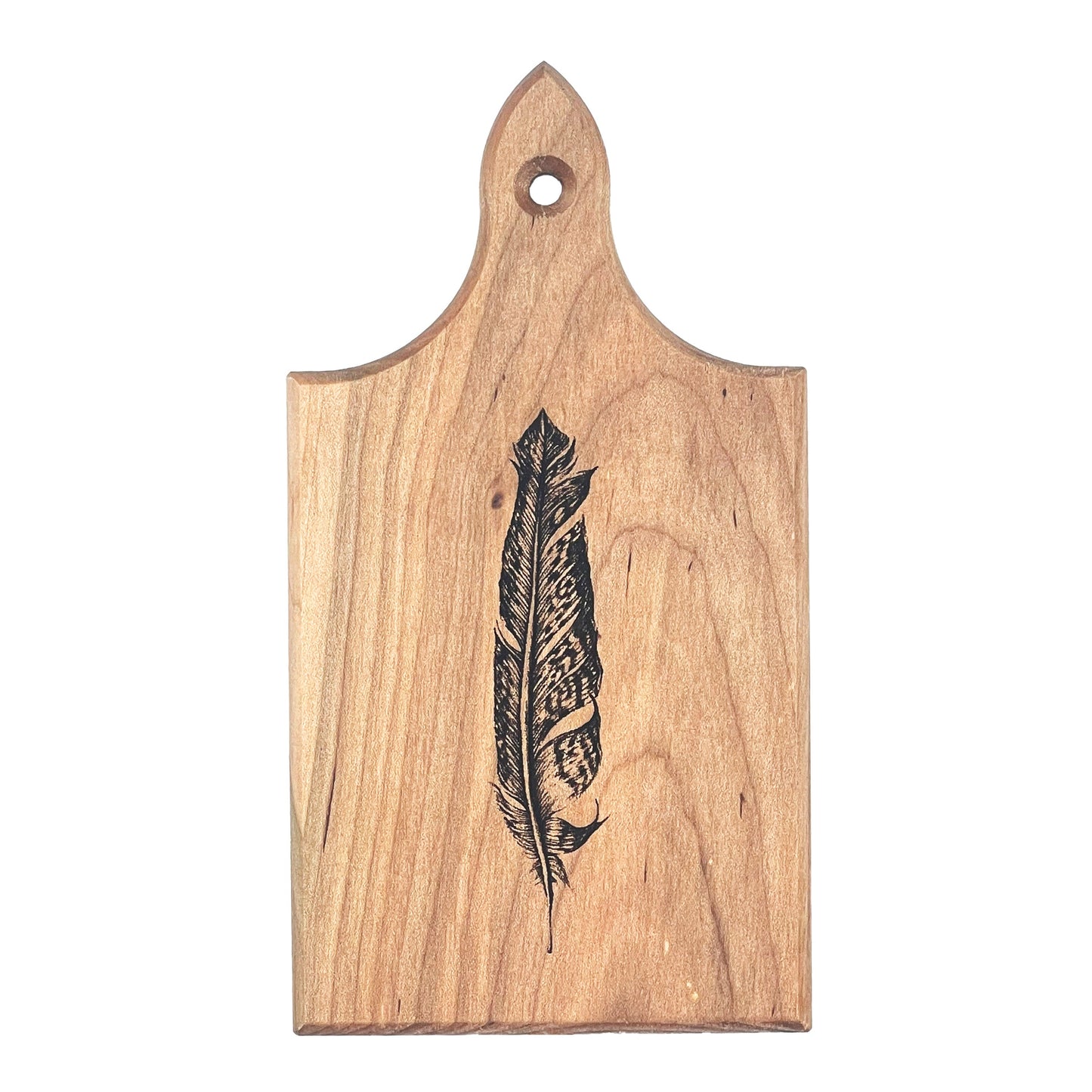 Laura Zindel Mini Maple Bar Board- Quail Feather