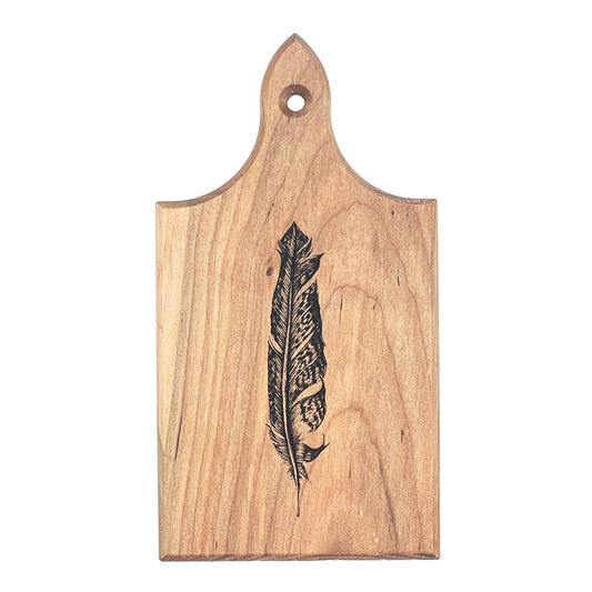Laura Zindel Mini Maple Bar Board- Quail Feather
