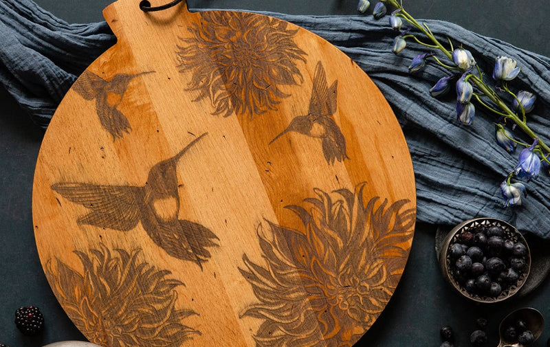 cutting board with engravings