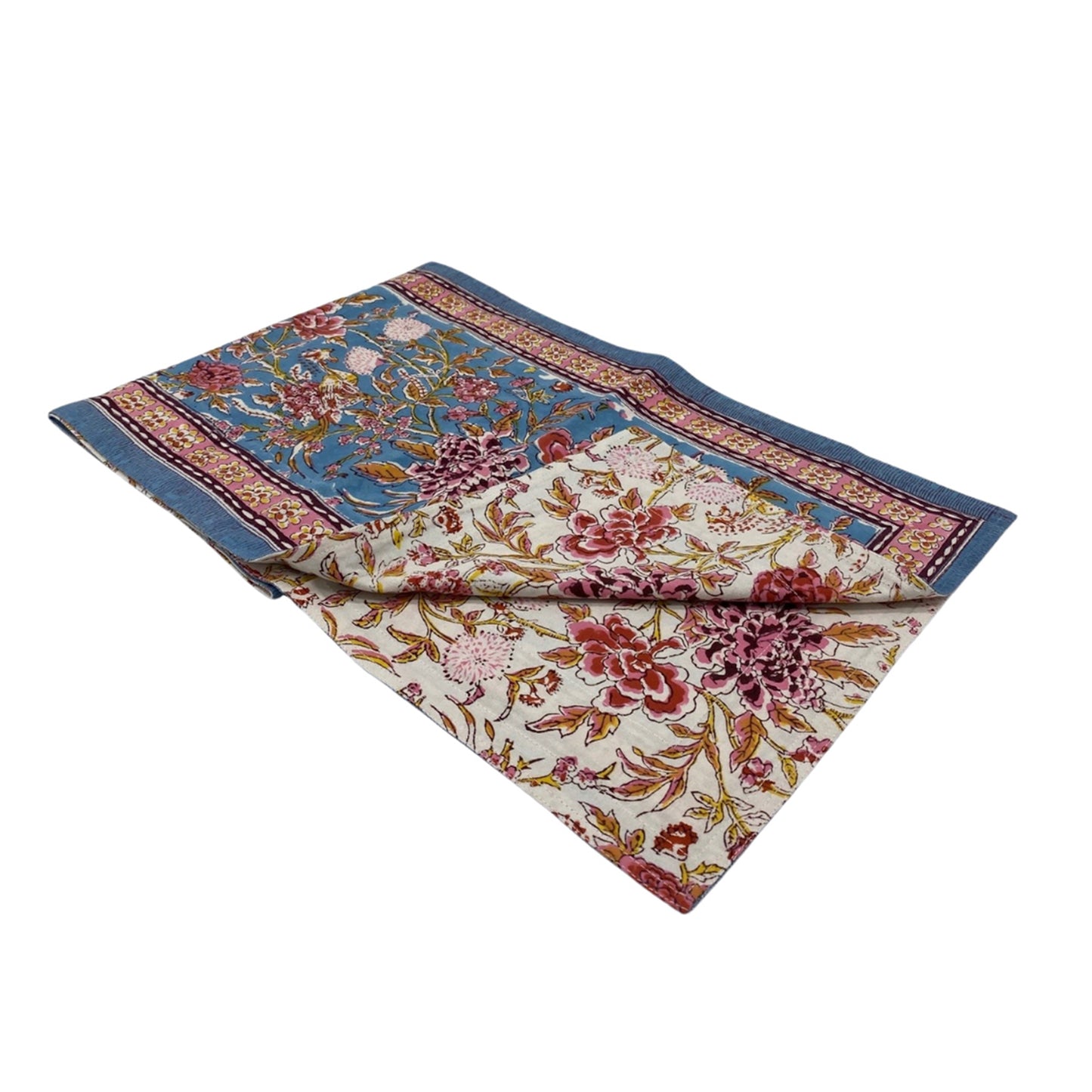 Phoenix Bloom Block Print Runner