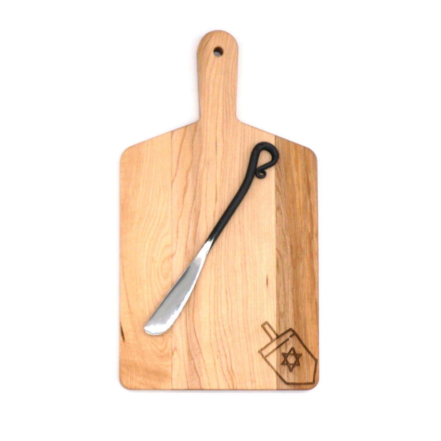 Holiday Maple Rectangle Handled Serving Board Gift Pack-11" x 6"