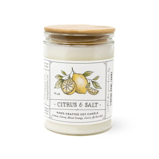 Citrus & Salt Soy Candle-Large