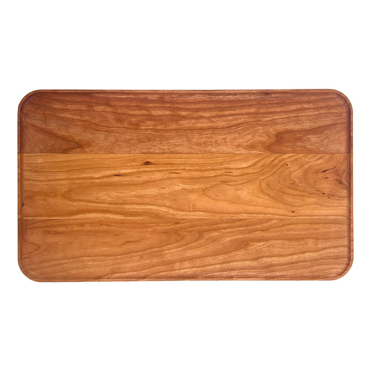 Cherry appetizer tray, 14"x8", on a white background.
