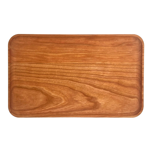 Cherry, 9" x 5.5", appetizer plate on a white background.