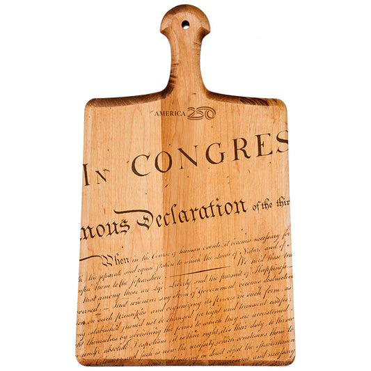 Maple Paddle Serving Board-Declaration