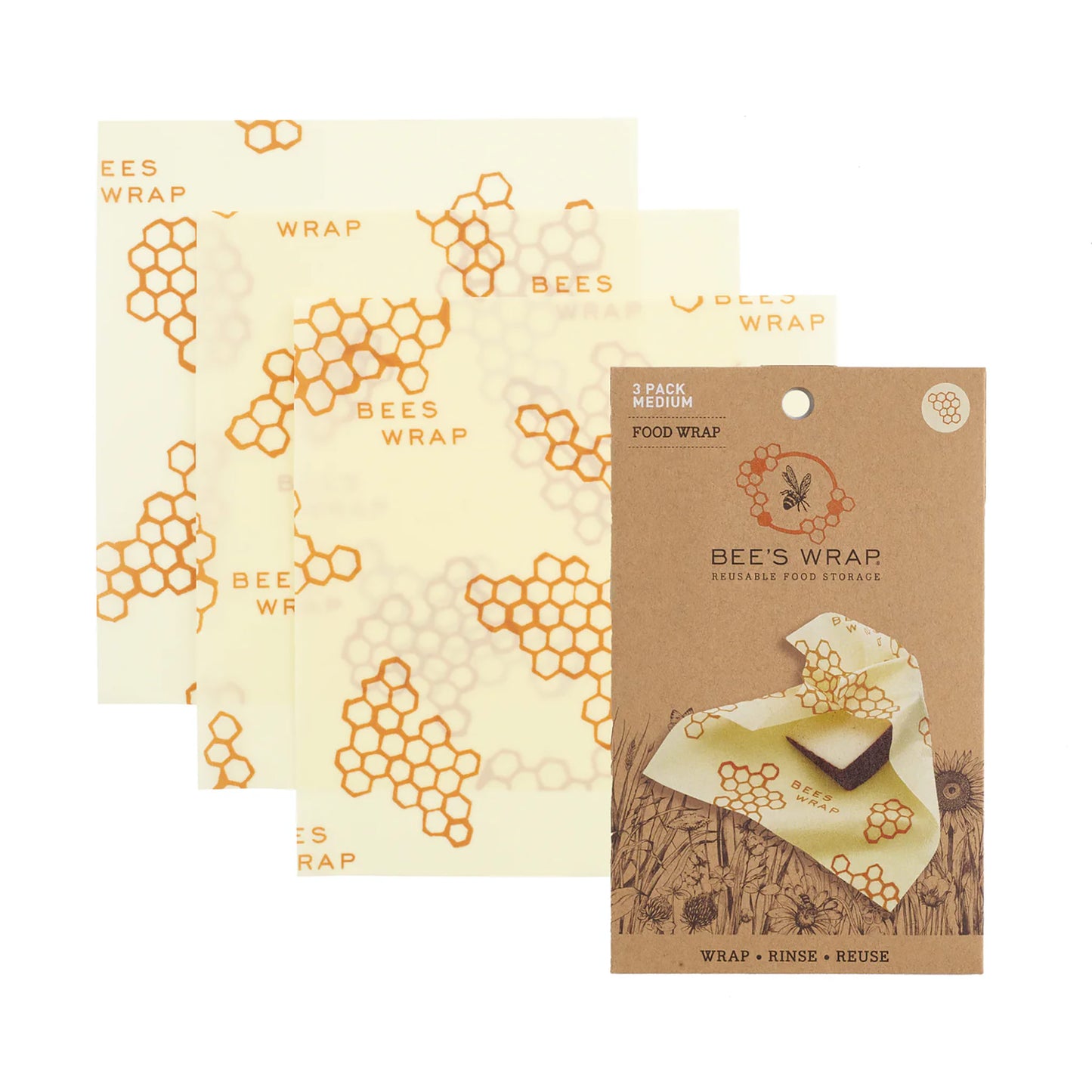 Bee's Wrap Medium3 Pack-Honeycomb