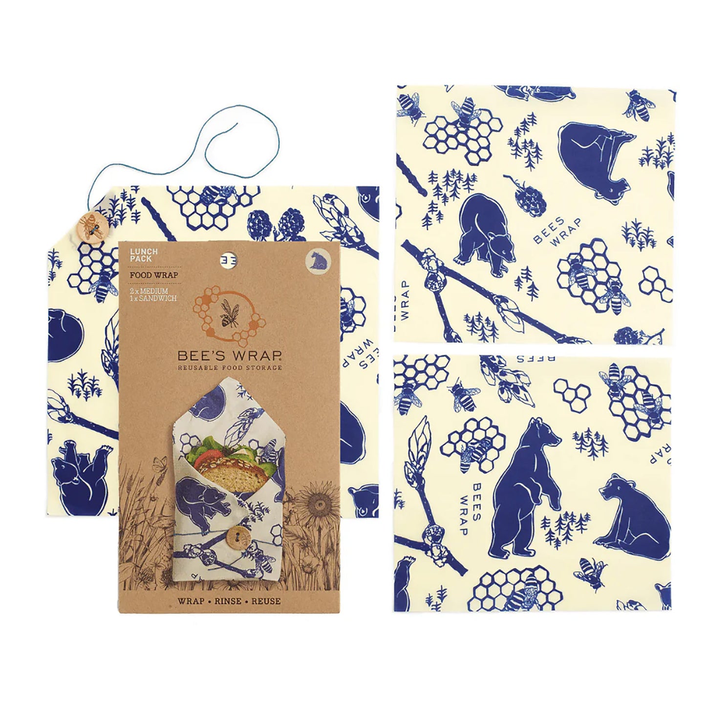 Bee's Wrap Lunch Pack-Bees & Bears