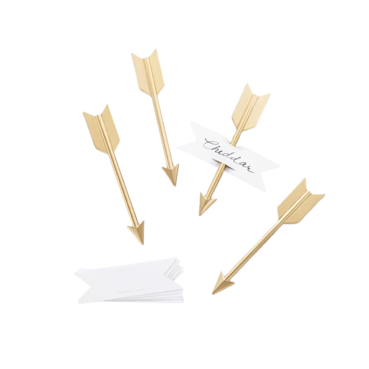 Brass Arrow Cheese Markers