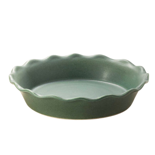 Bennington Potters Centerpiece Pie Plate-Elements Green
