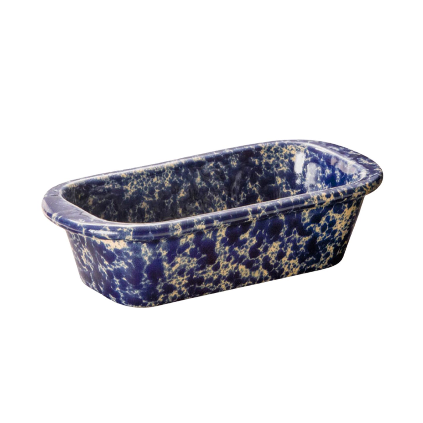 Bennington Potters Loaf Pan-Blue Agate