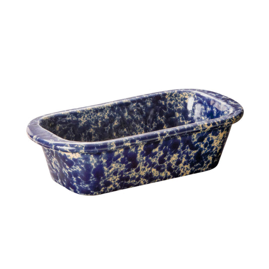 Bennington Potters Loaf Pan-Blue Agate