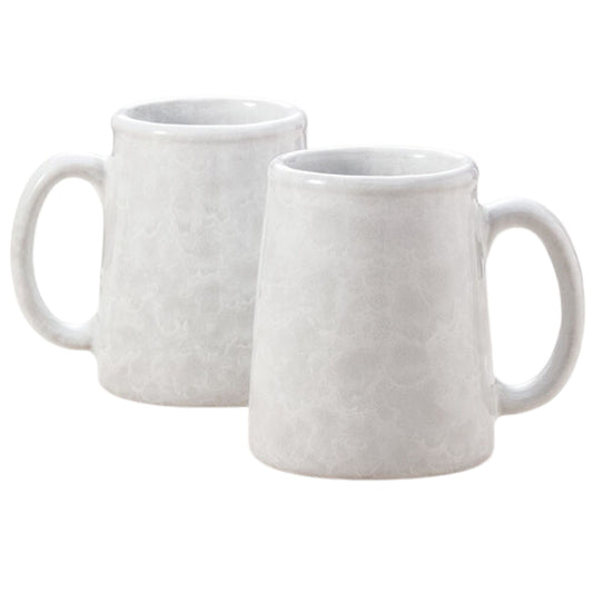 Bennington Potters Tankard Mug-White on White