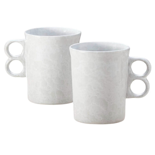 Bennington Potters Trigger Mug-White on White