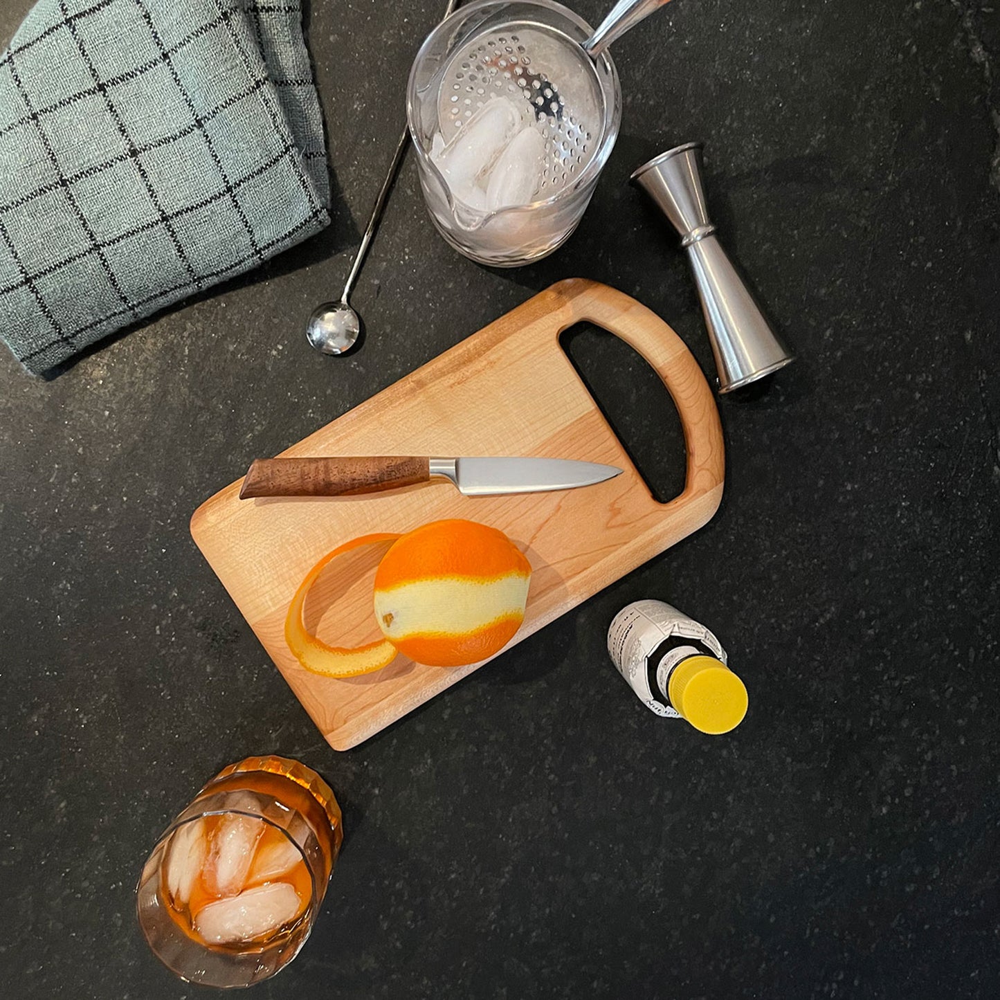 Maple Serving Board with Oval Handle-11" x 6"
