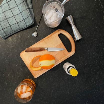 Maple Serving Board with Oval Handle-11" x 6"