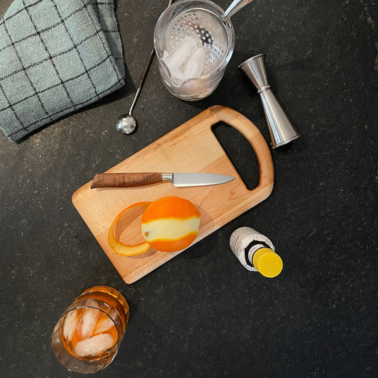 Maple Serving Board with Oval Handle-11" x 6"