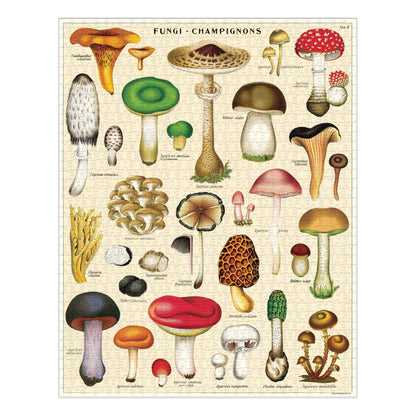 Cavallini 1,000 Piece Puzzle Mushrooms