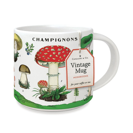 Cavallini Vintage Mug Mushrooms