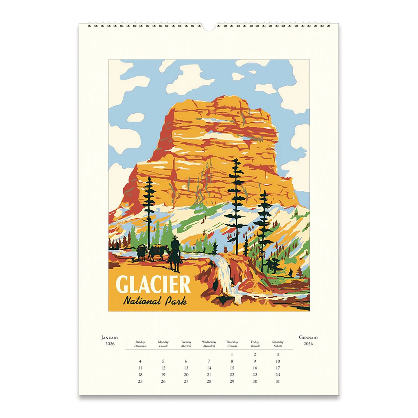Cavallini Wall Calendar-National Parks 2026