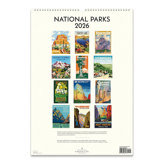 Cavallini Wall Calendar-National Parks 2026