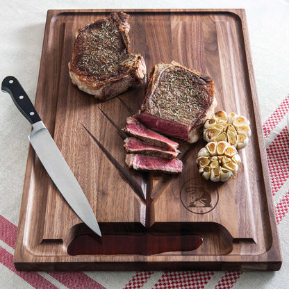 Black Angus Walnut Carving Board-20" x 14"