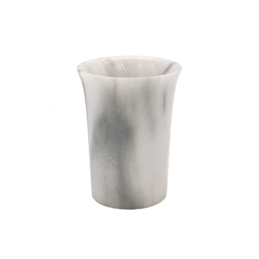 White Vermont Marble Flared Cup