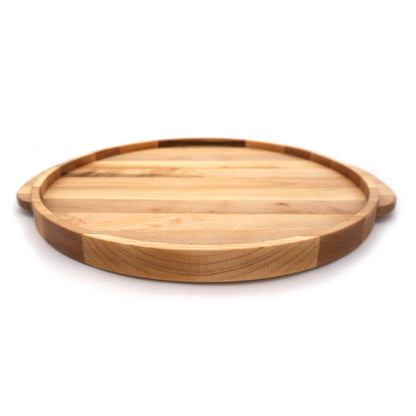 Maple Round Wooden Serving Tray-18"Round